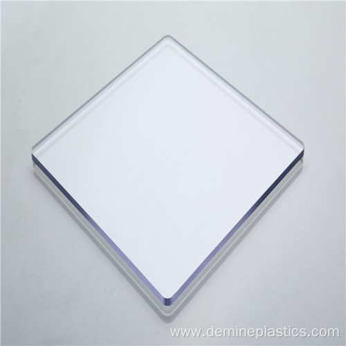 Glossy surface transparent clear solid polycarbonate panel